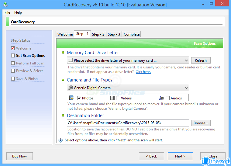 cardrecovery v6.10 build 1210 registration key only