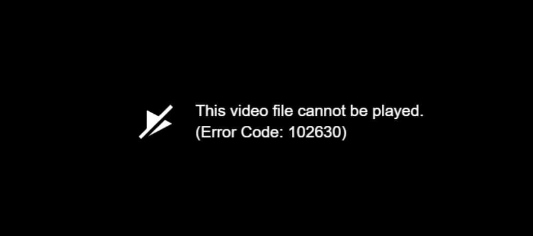 解決済み] このビデオファイルは再生できません。(エラーコード 102630)