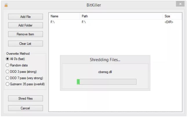 best free windows 7 file shredders 2017