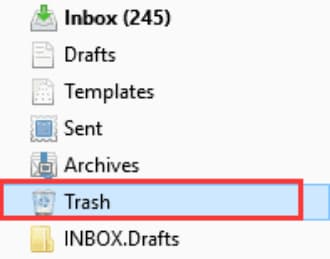 how to empty deleted items in mailbird