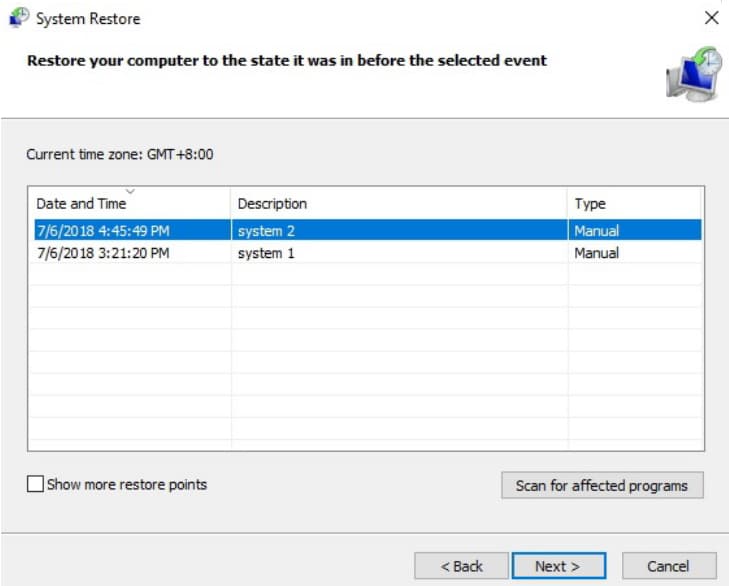 How To Recover Deleted Restore Points In Windows 10 2592