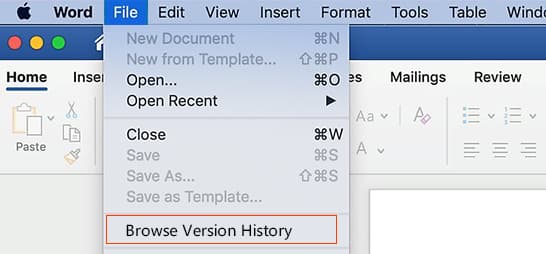 How To Recover Previous Unsaved Deleted Word Document On Mac